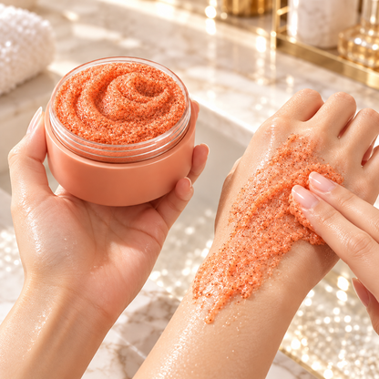 🧡 Body Scrub | Oil-Infused Spa | Women Silky Exfoliating Glow