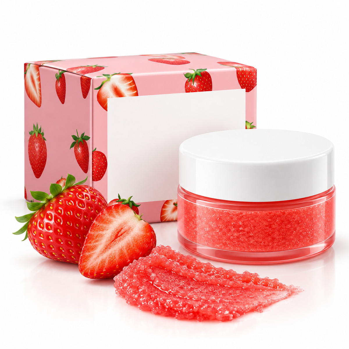 🍓 Lip Scrub | Strawberry Sugar Vanity | Women | Smooth Hydration