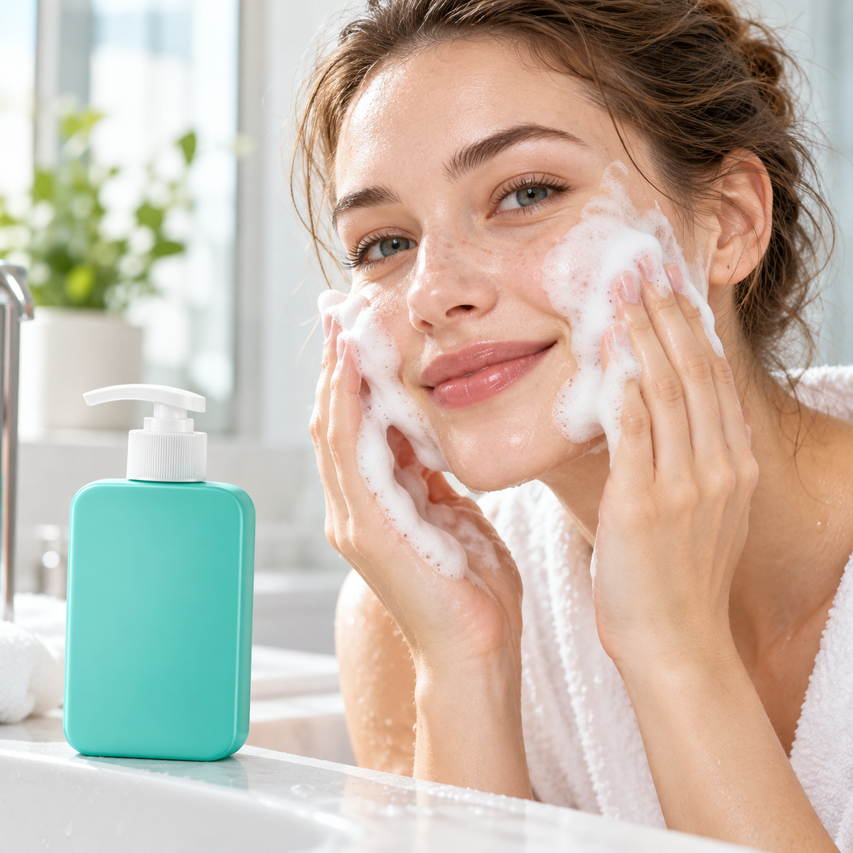 🫧 Facial Cleanser | Amino-Acid Formula Bathroom | Women Fresh Balance