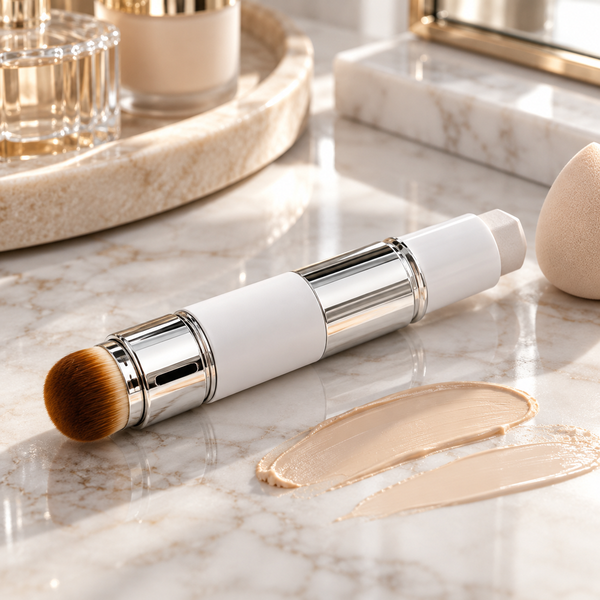 💎 Foundation Stick | Cream Makeup Vanity | Women Dual-Ended Coverage