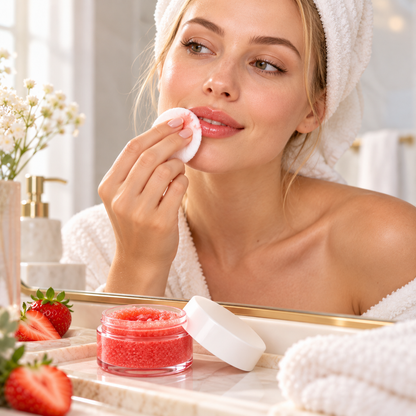 🍓 Lip Scrub | Strawberry Sugar Vanity | Women | Smooth Hydration